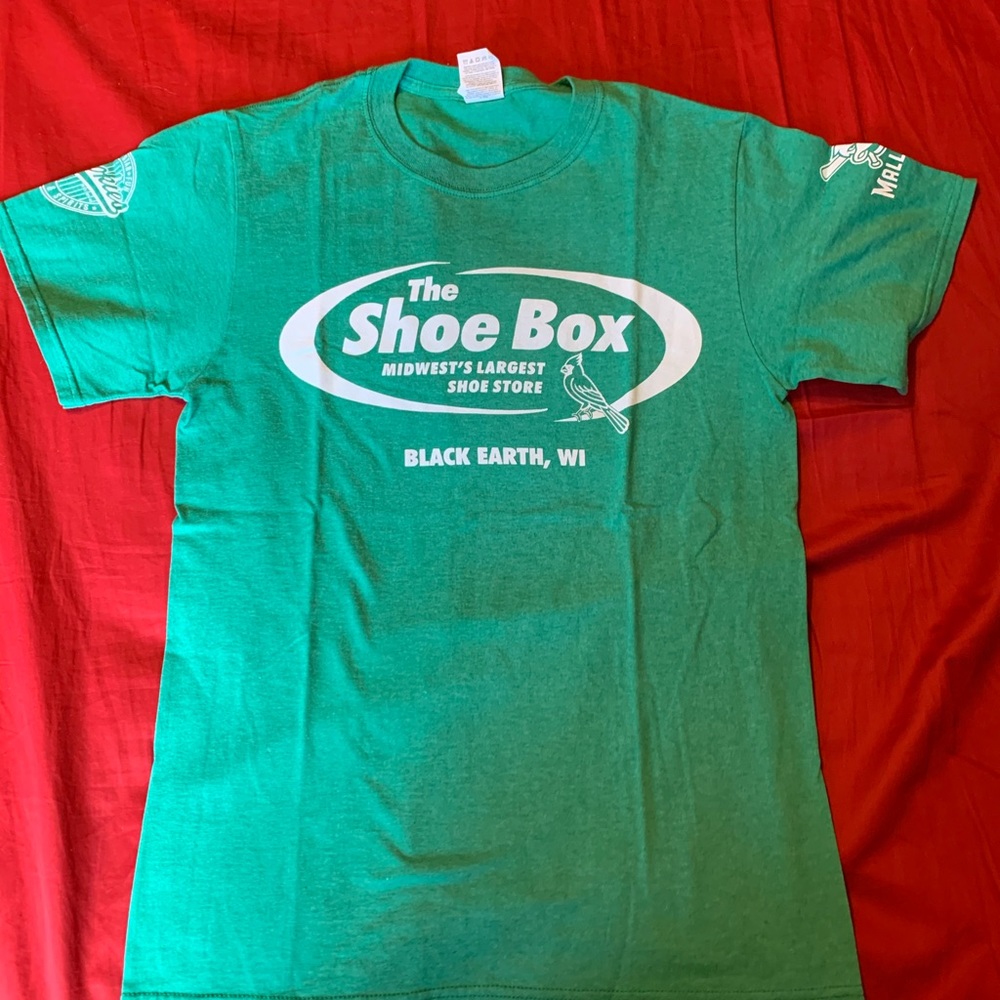 Green “shoebox” t-shirt